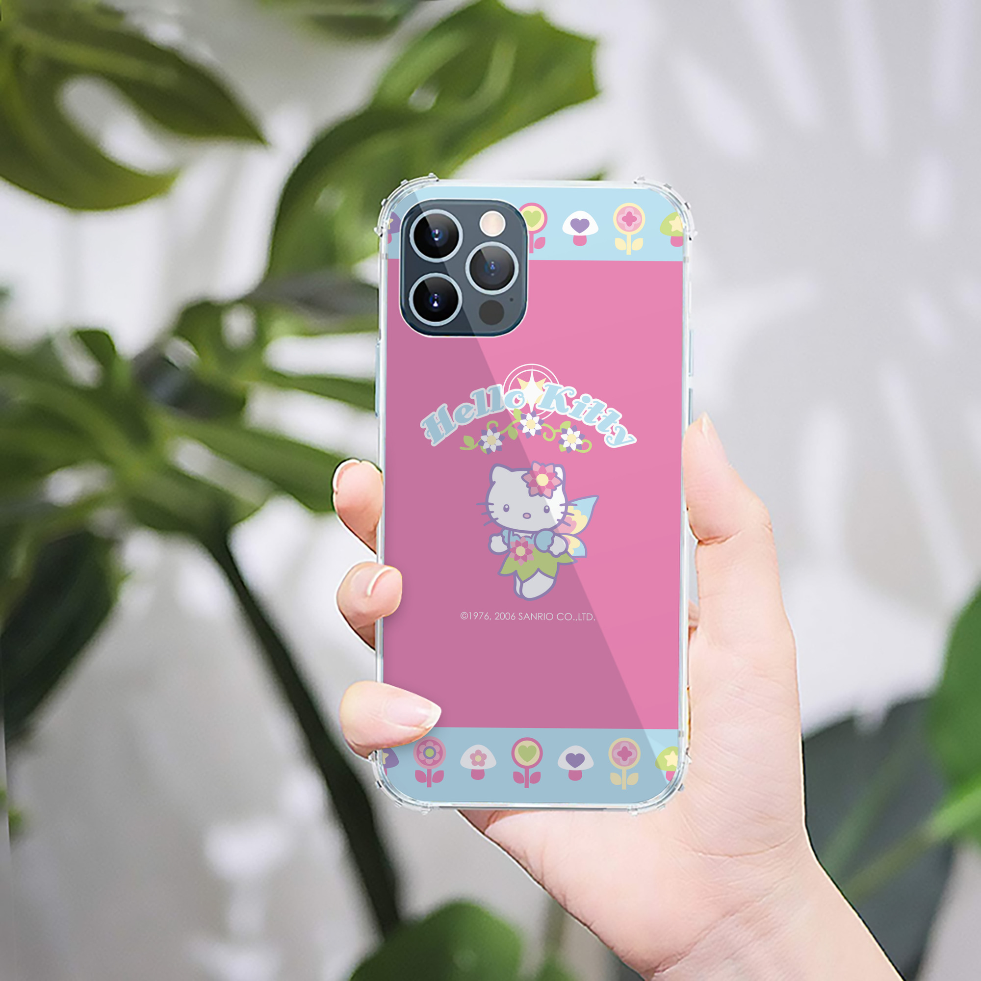 （画像用） Hello Kitty ハローキティ 【iPhone 12シリーズ対応】透明スマホケース（クリアソフトケース）
